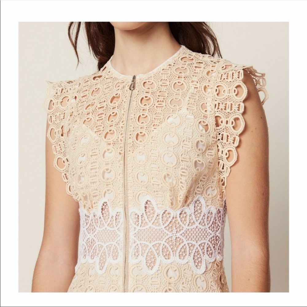 Sandro lace dress in size 34/Xs